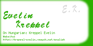 evelin kreppel business card